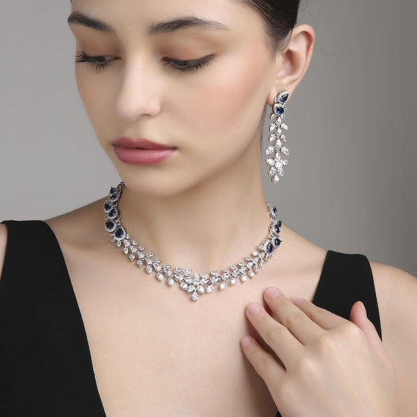 Floral Drop Petal Set - Blue Sapphire