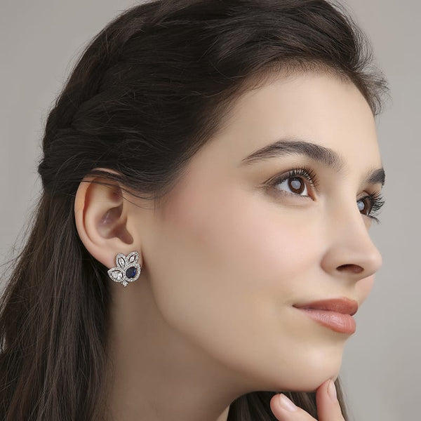 Leafy Tops - Blue Sapphire