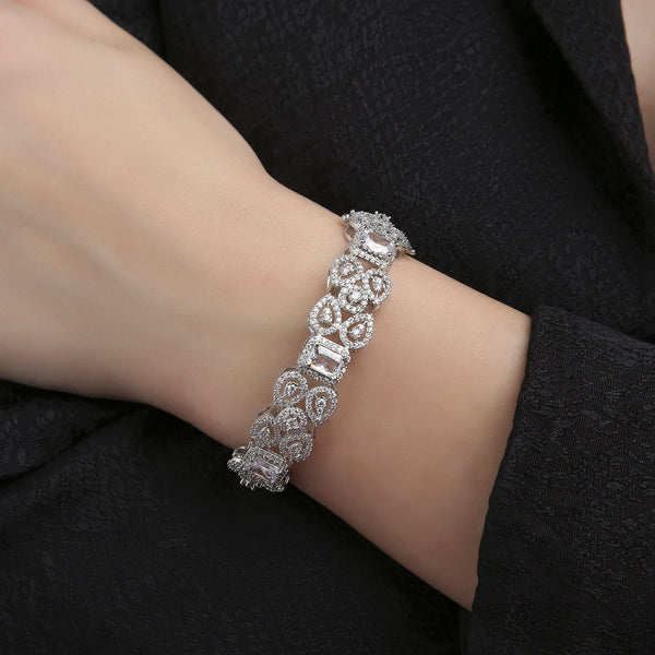Crafted Kada with Metal Opening
