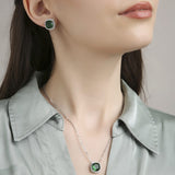 Cushion Cut Set - Glass Green