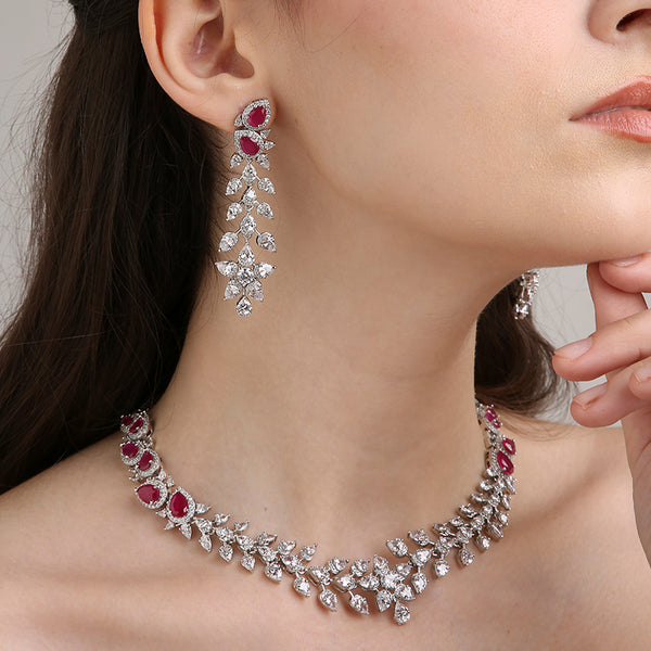 Floral Drop Petal Set - Rani Pink