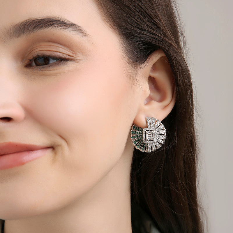 Front and Back Opal Earrings