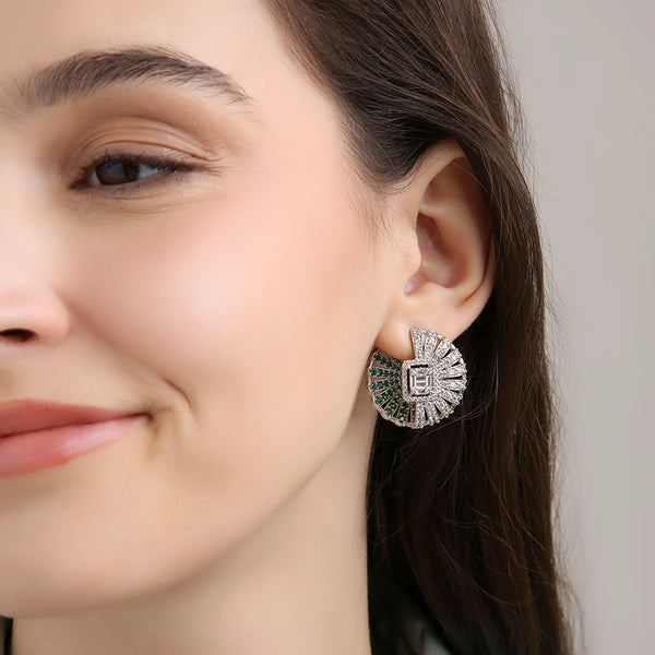 Front and Back Opal Earrings