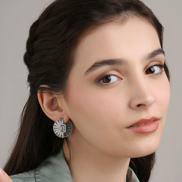 Front and Back Opal Earrings