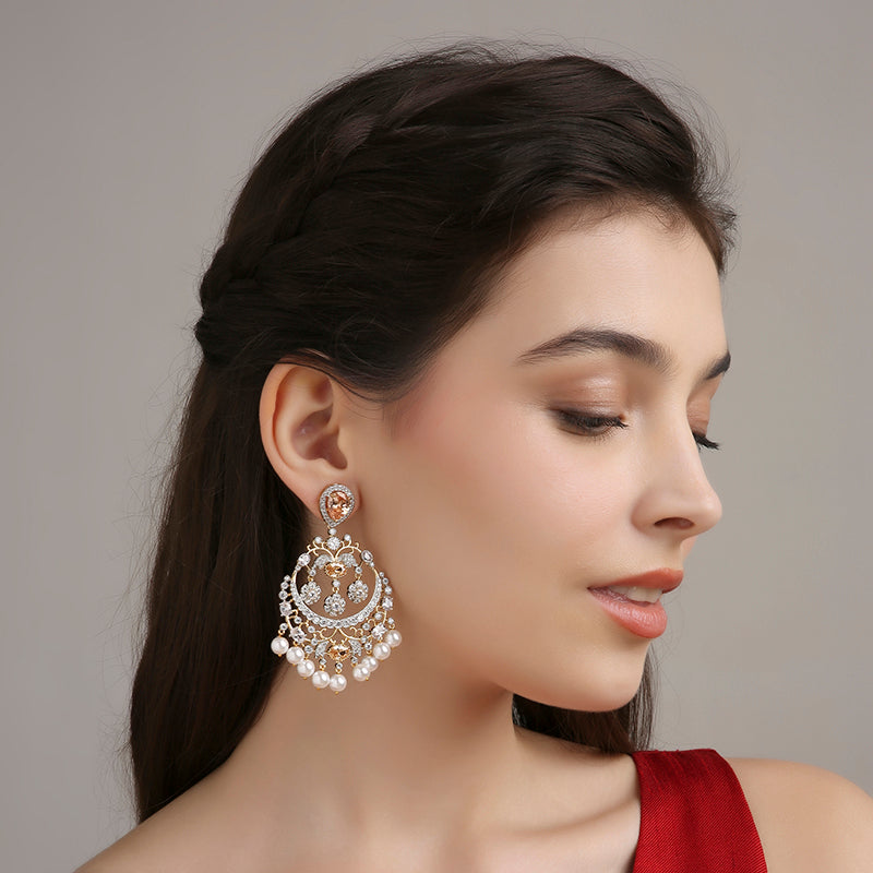 Sabyasachi Chandbalis - Champagne