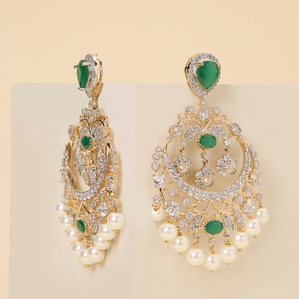 Sabyasachi Chandbalis - Opal Green