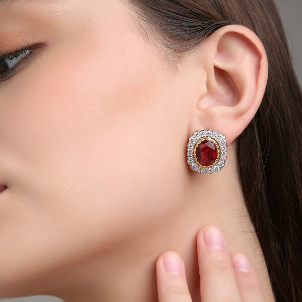 Gold Curved Studs
