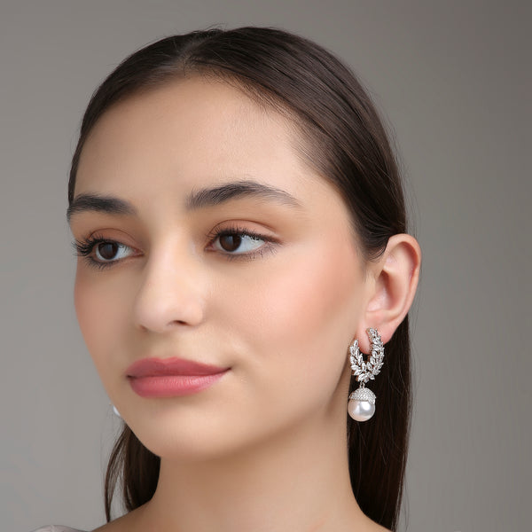 Pearl Drop Danglers