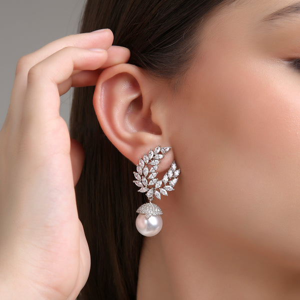 Pearl Drop Danglers