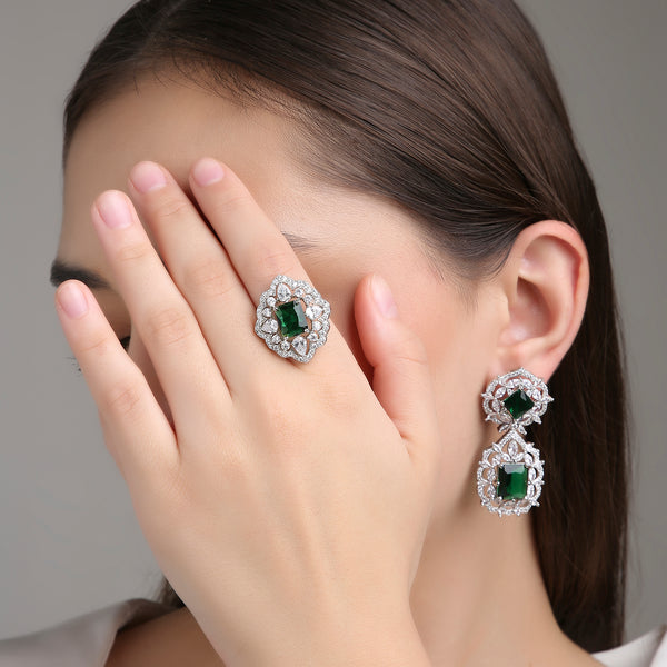 Crafted Emerald Ring