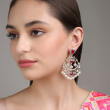 Sabyasachi Chandbalis - Rani Pink